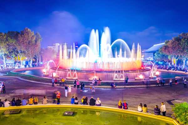 Magic Fountain of Montjuic in Barcelona