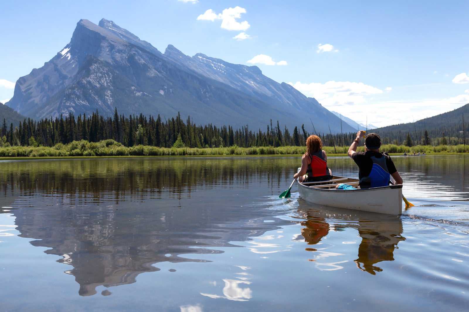 See the sunset at Vermillion Lakes