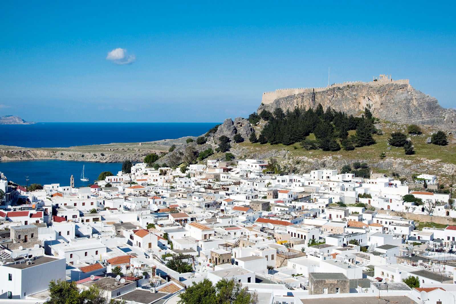 The viewpoint of Lindos town