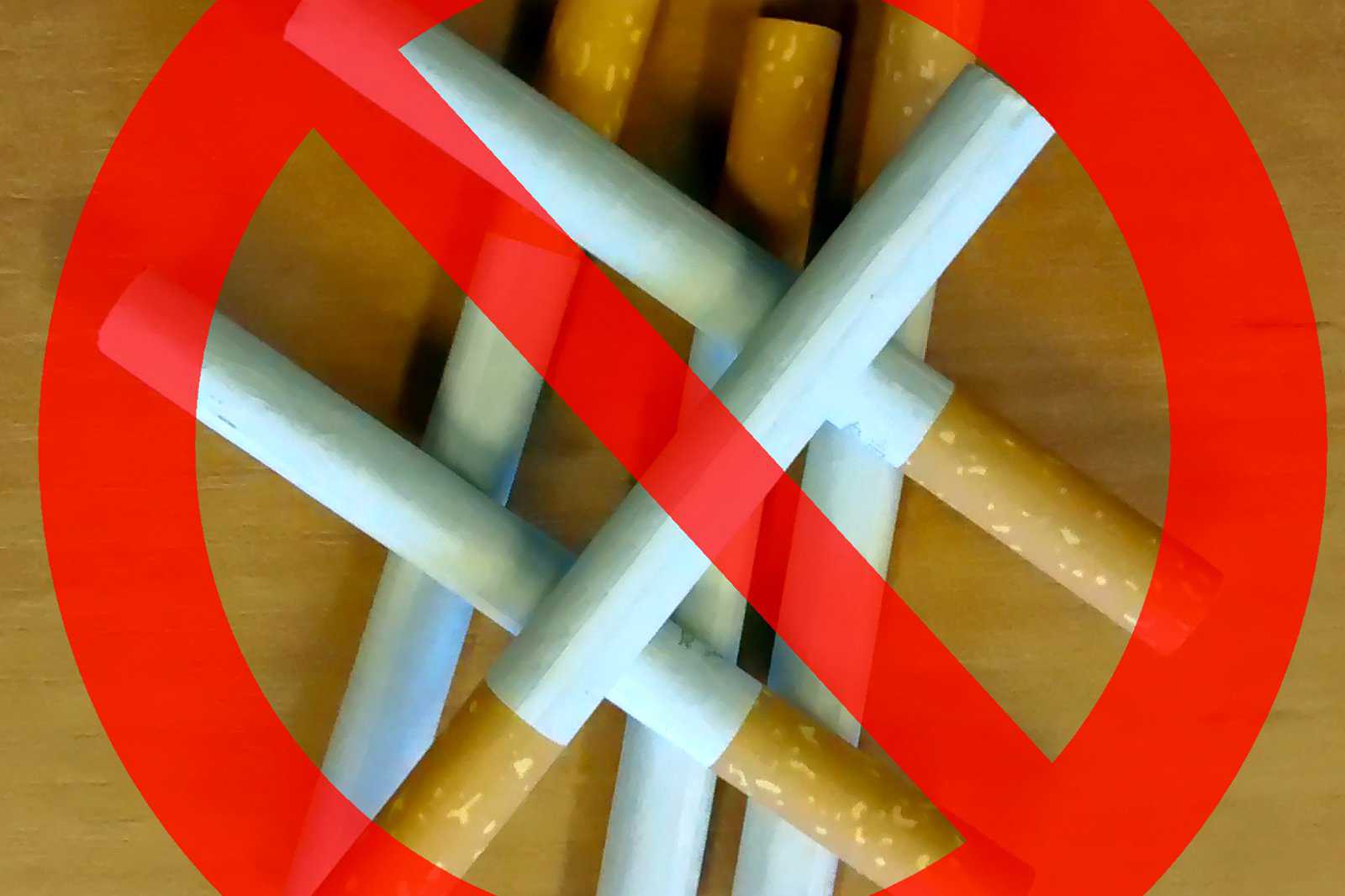 In Cafés und Restaurants ist Tabak verboten
