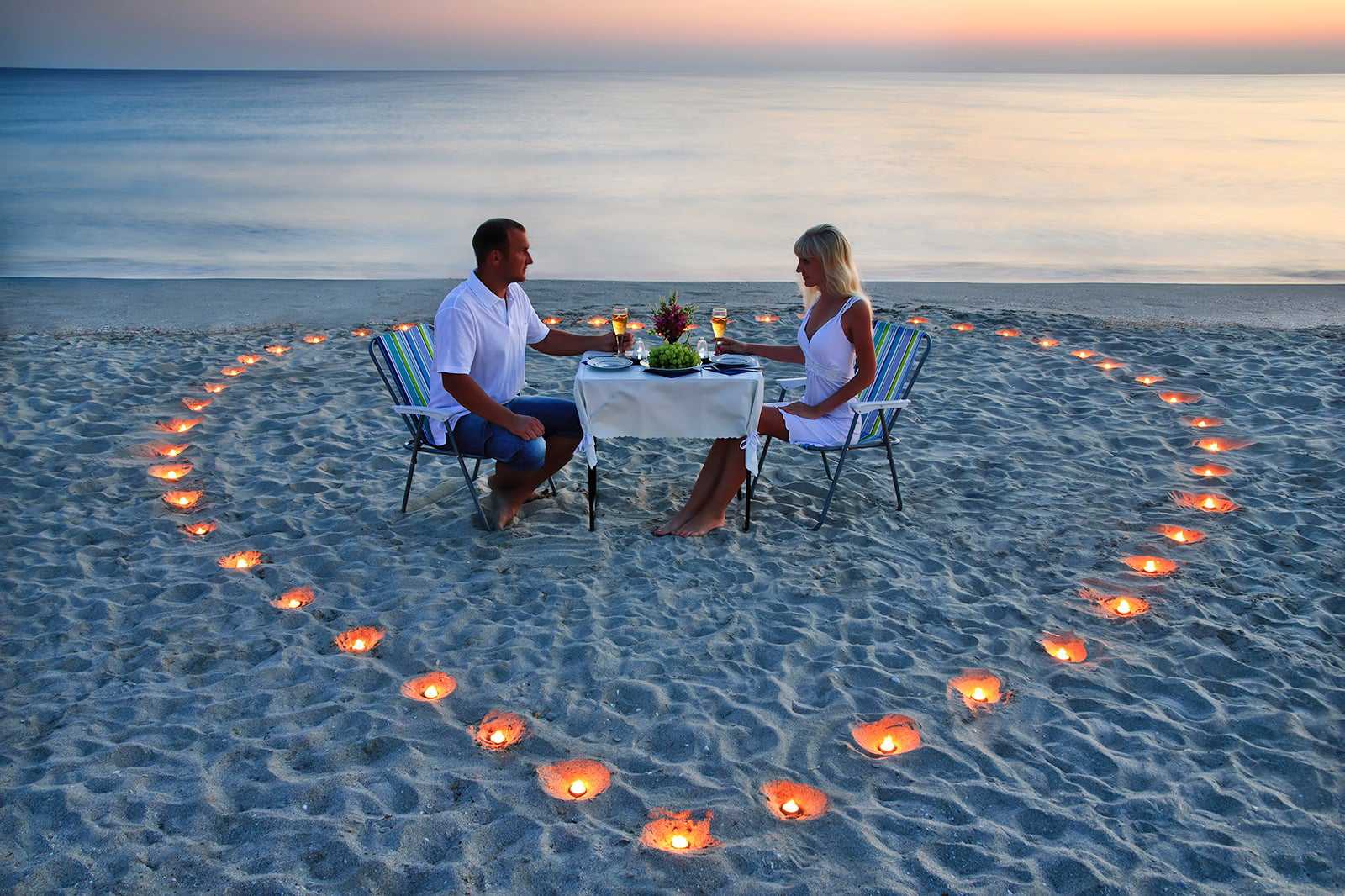 Private beach dinner