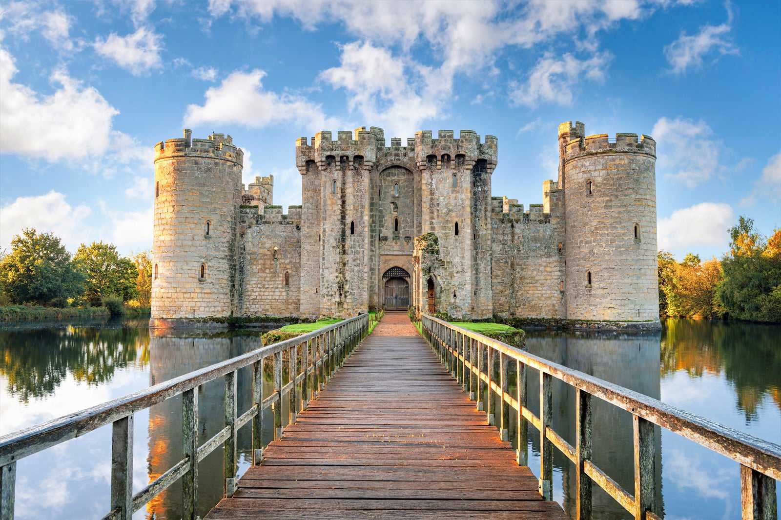 Castello di Bodiam nell'East Sussex, Inghilterra