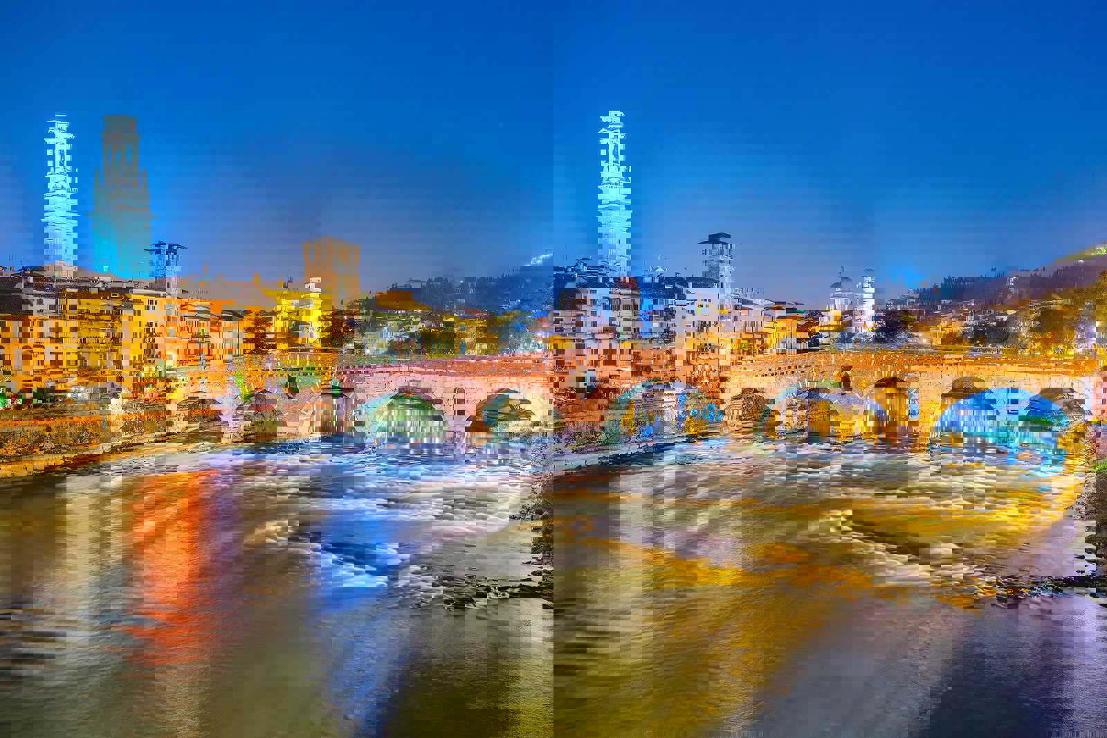 Cross the Ponte Pietra