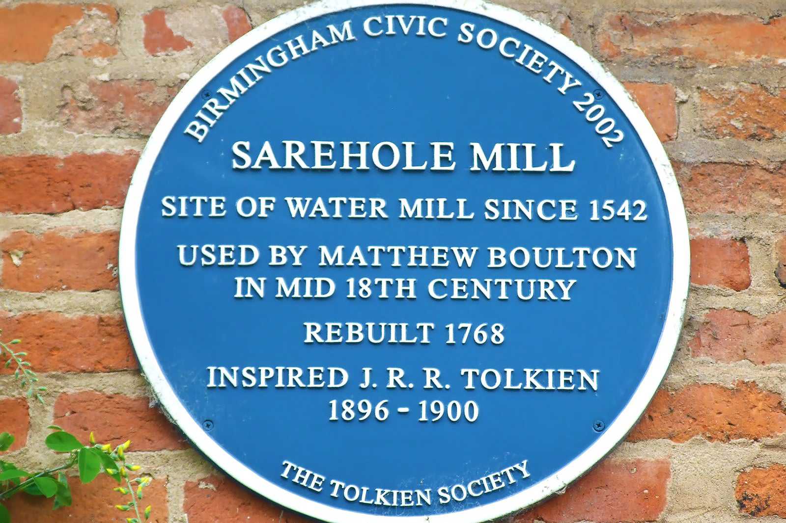 JRR Tolkien lived in Birmingham