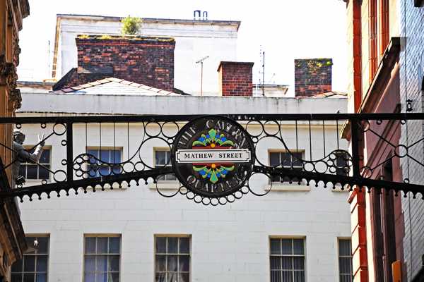 Mathew Street in Liverpool