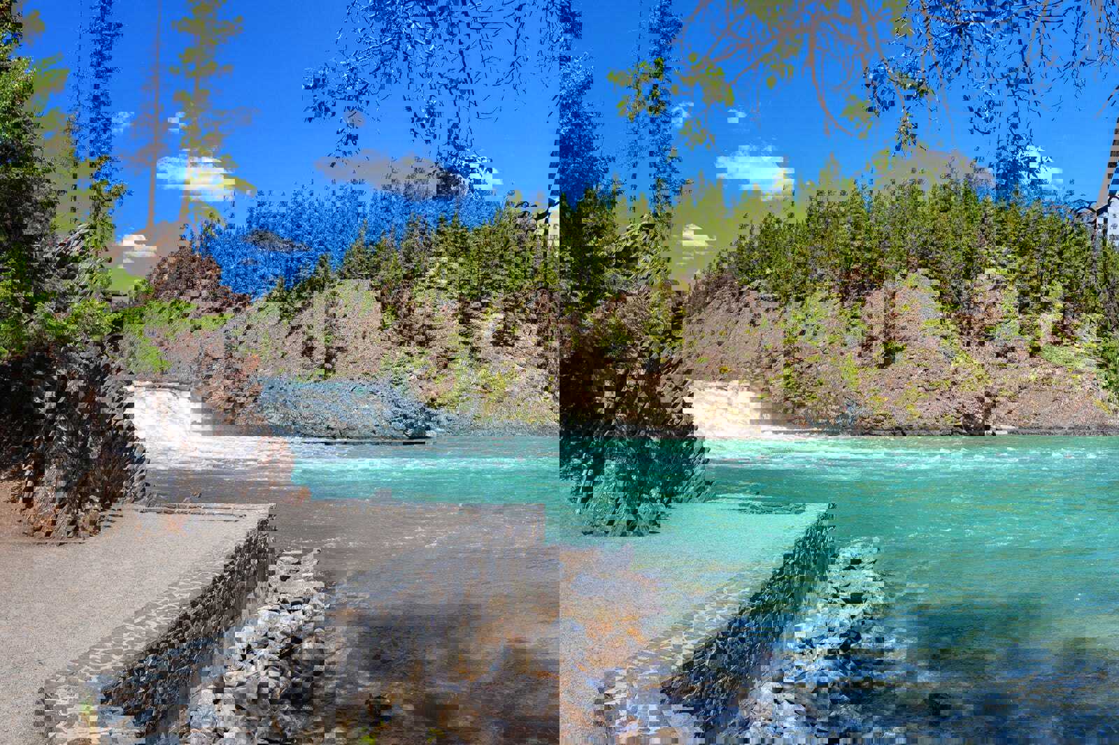 Hike to Bow Falls Viewpoint