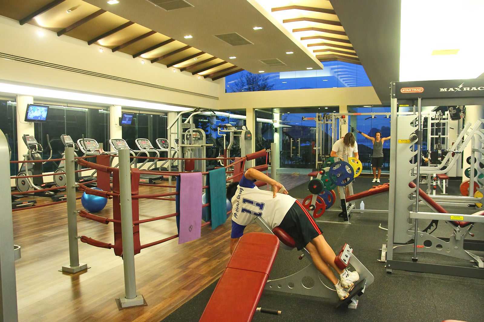 A fitness session