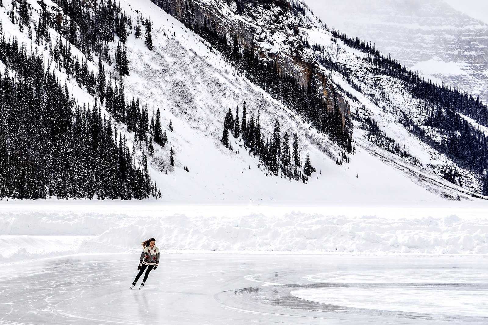 Ice Skate on Lake Louise