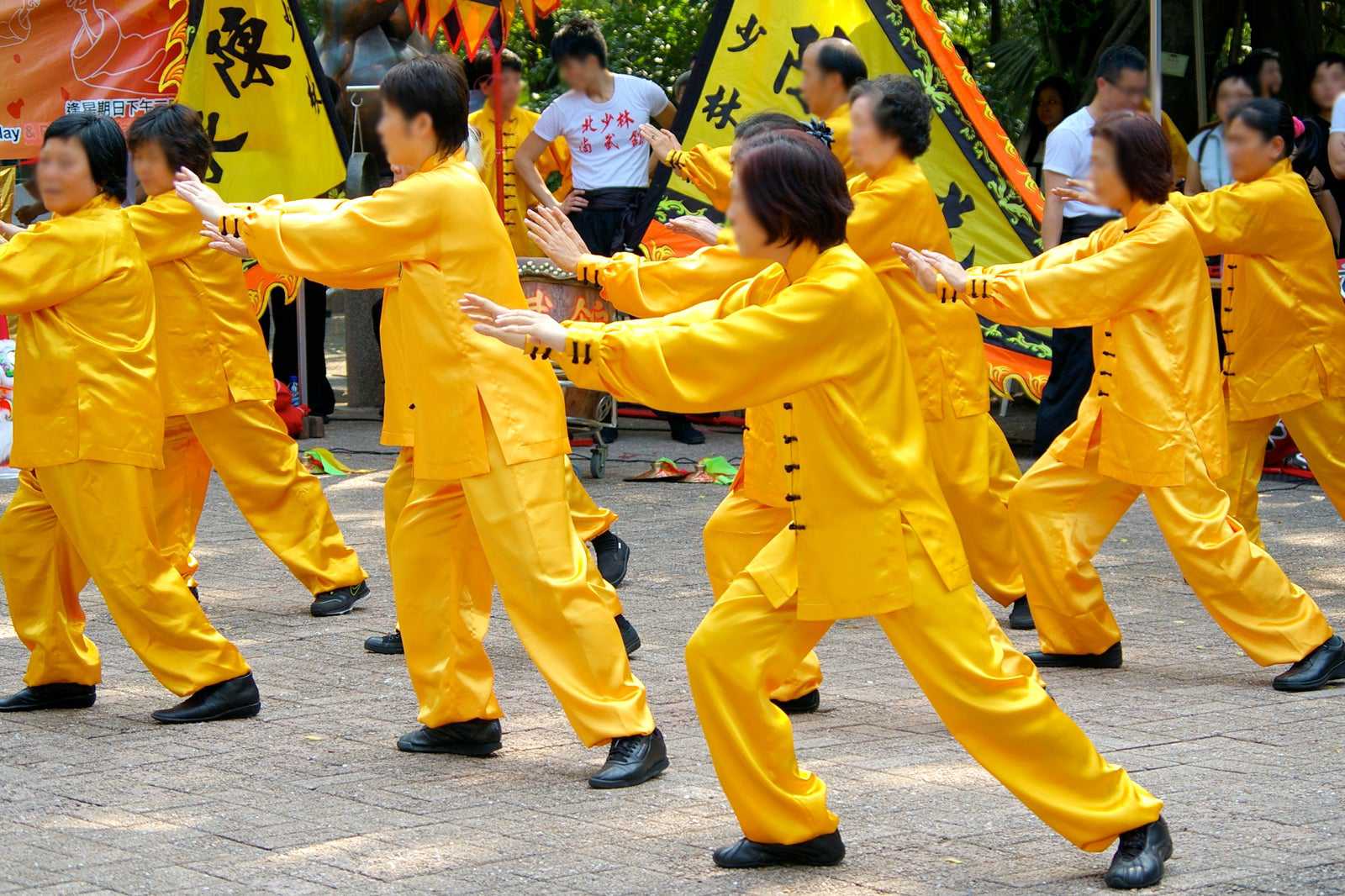 Tai chi class in Kowloon