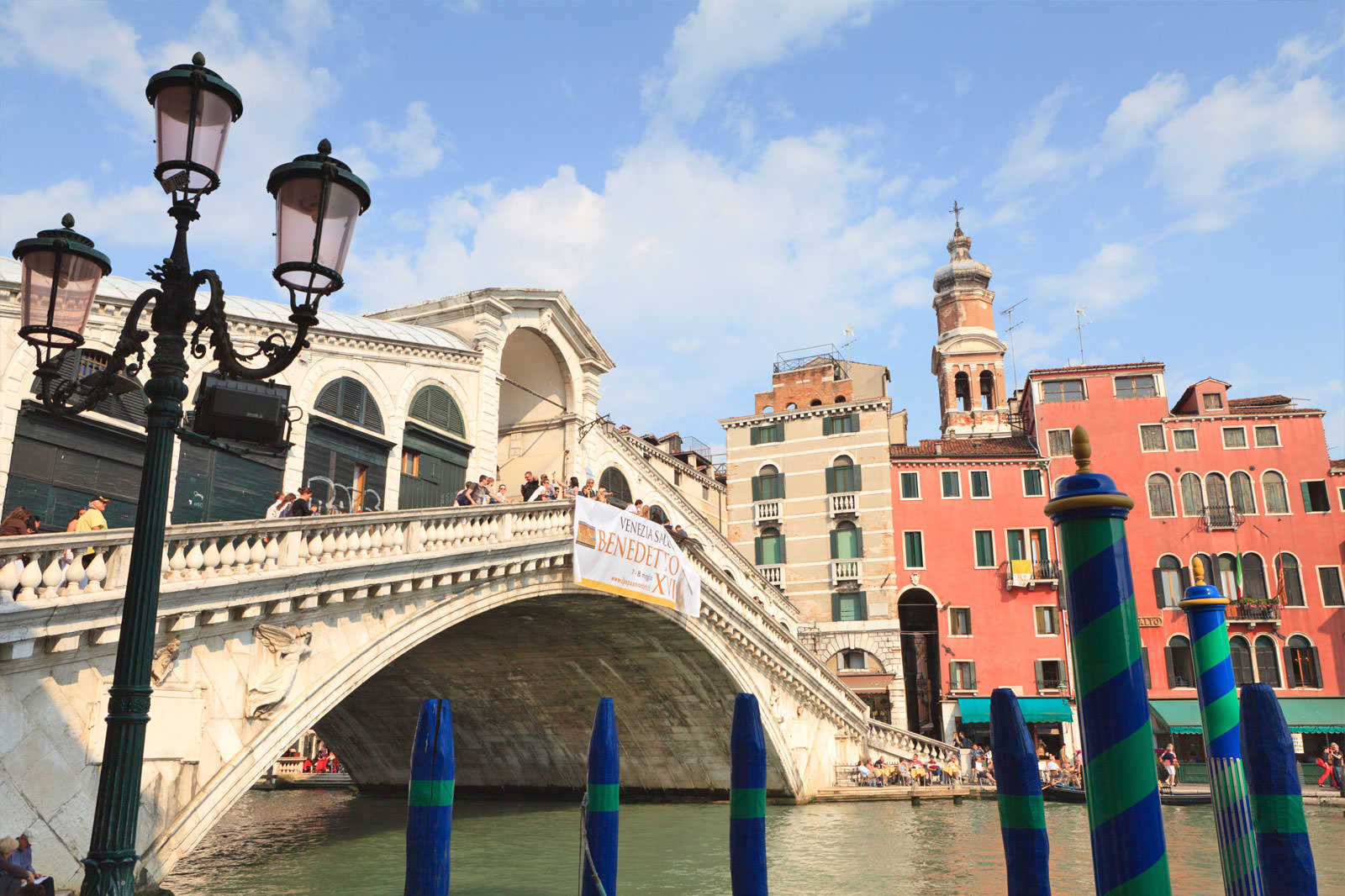 A selfie with Rialto Bridge in the background