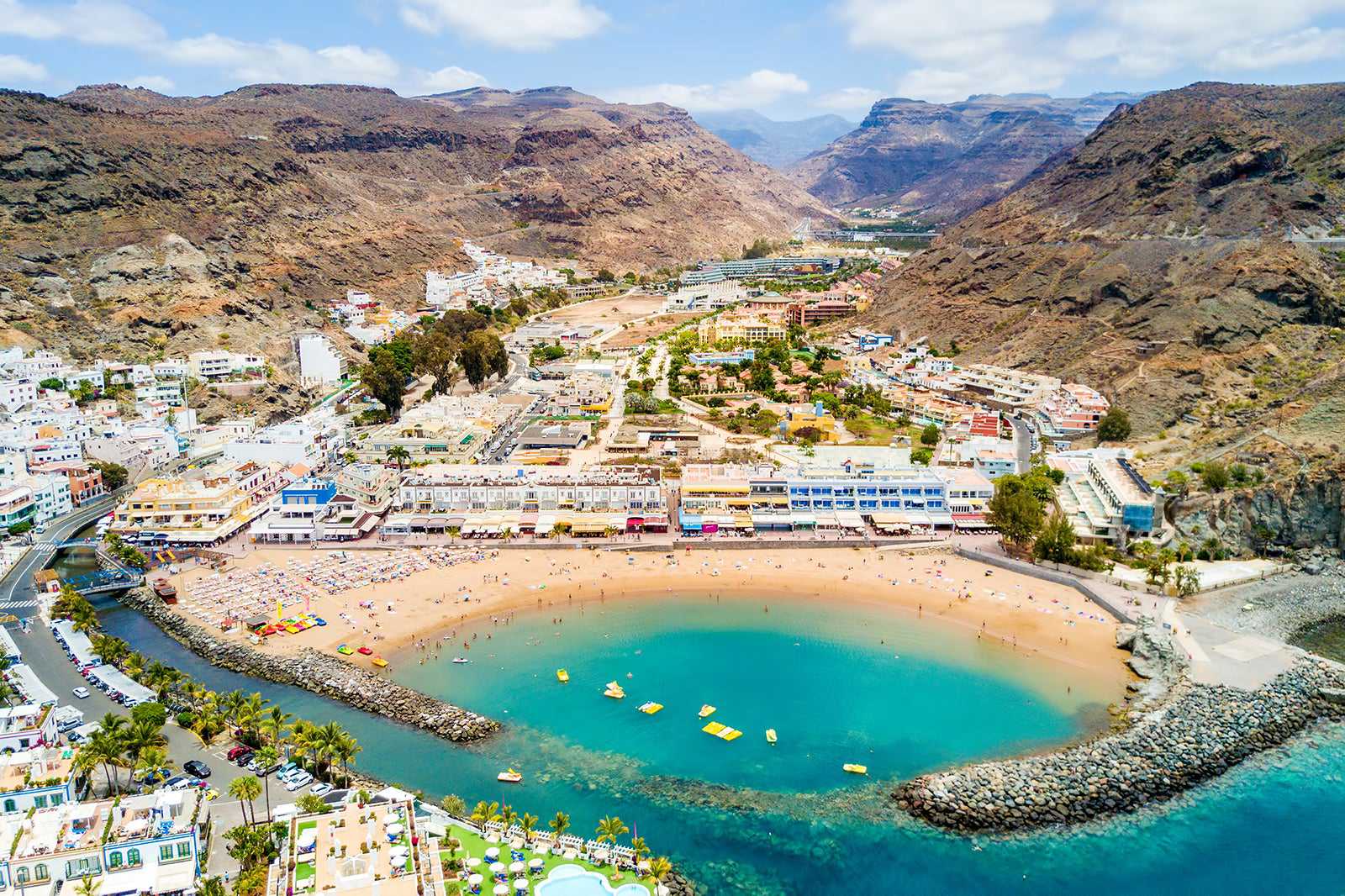 Go for a swim at Mogán beach