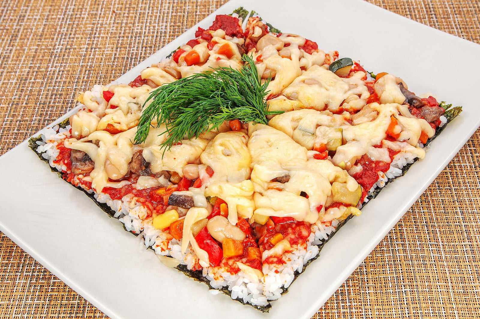 Sushi pizza