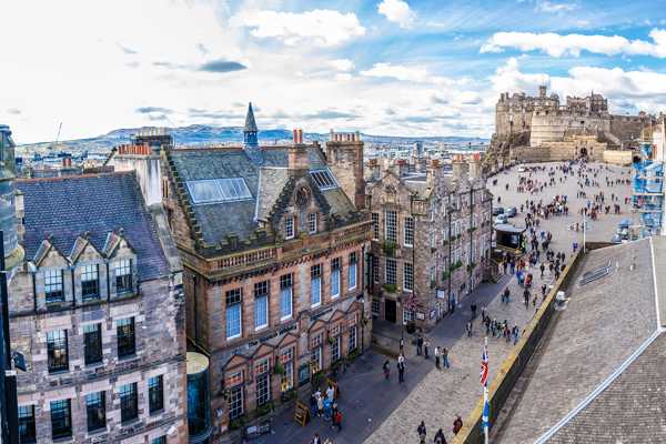 The Royal Mile in Edinburgh