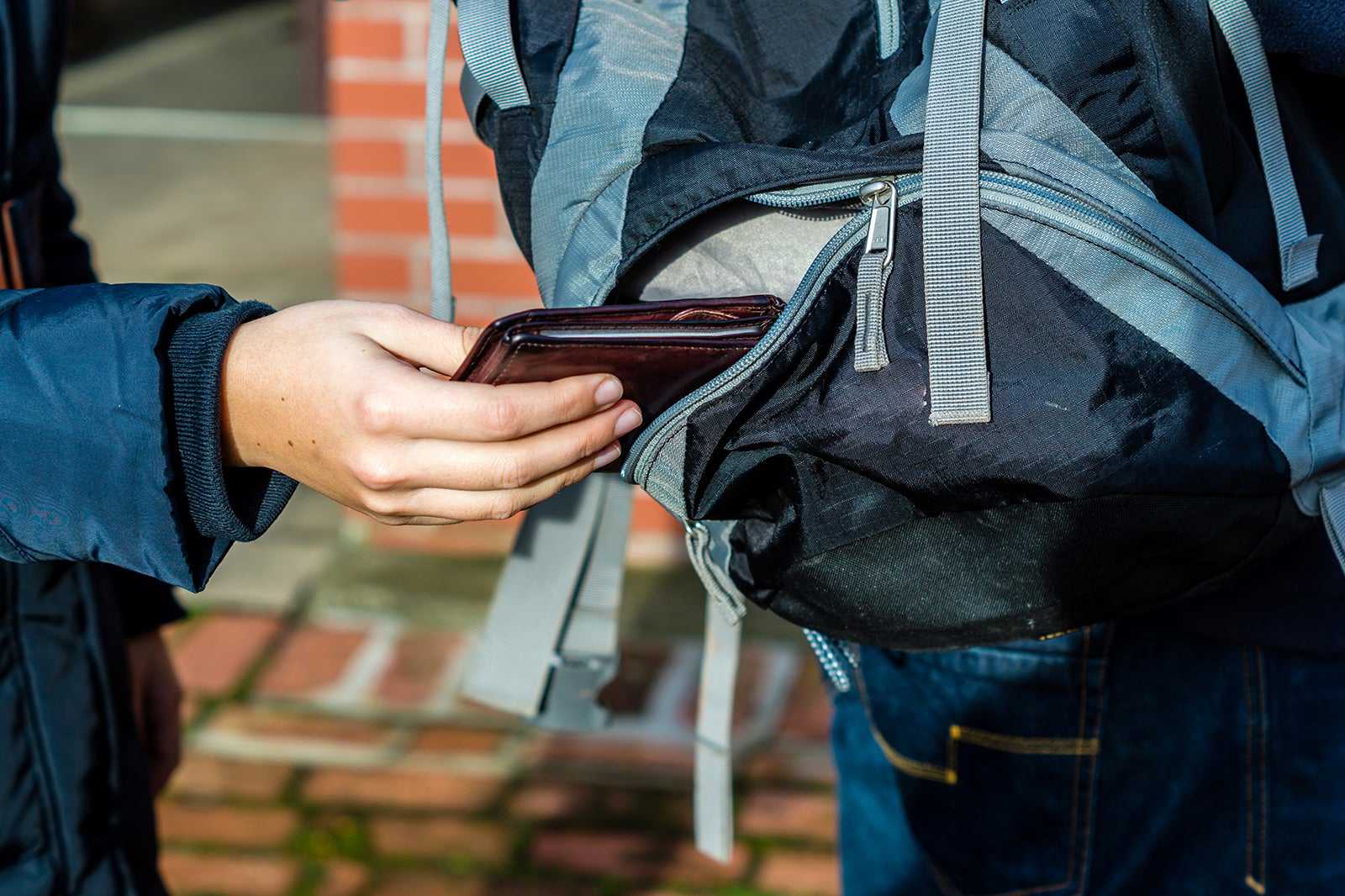 Not being alert for pickpockets in crowded areas
