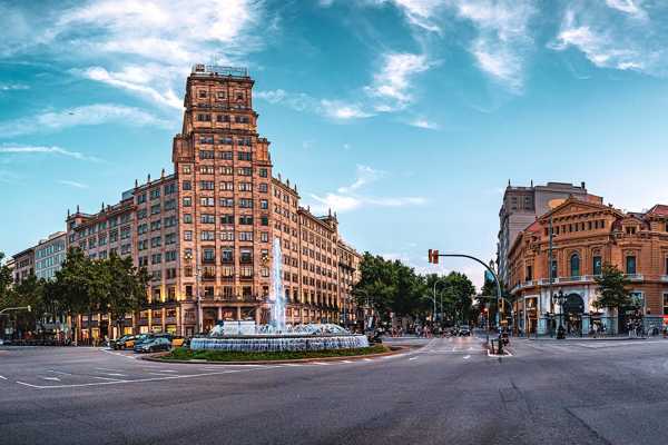 Paseo de Gracia in Barcelona