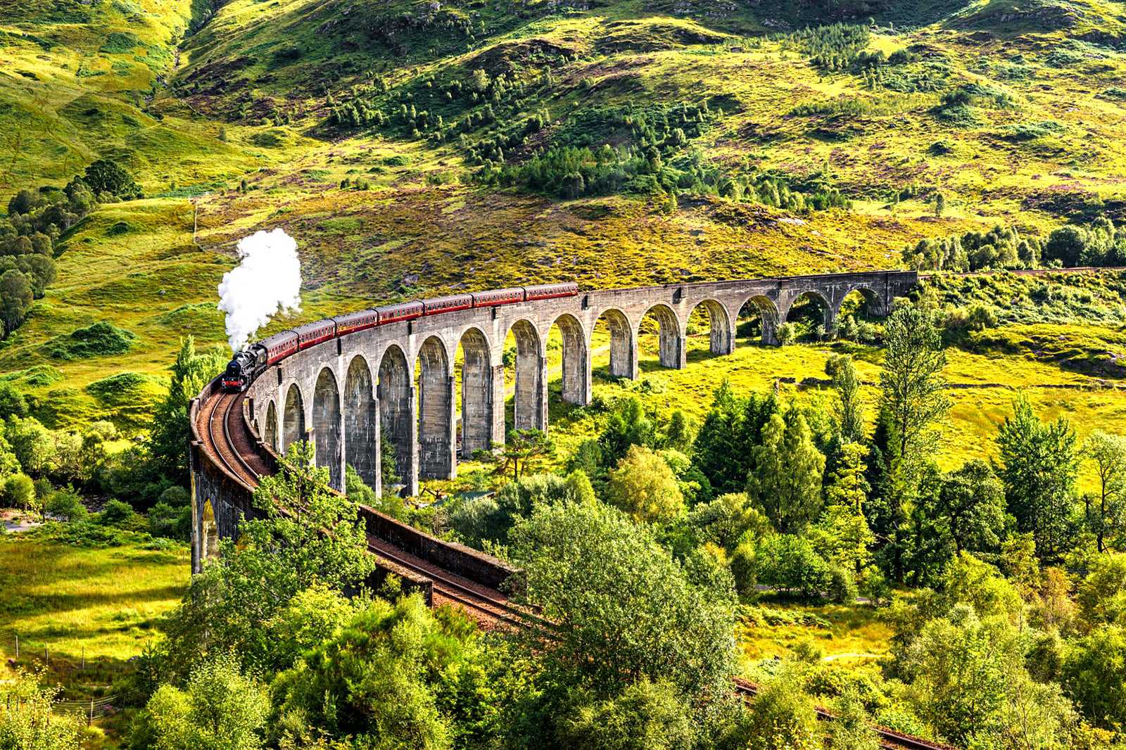 Take the West Highland Line across the Glenfinnan Viaduct