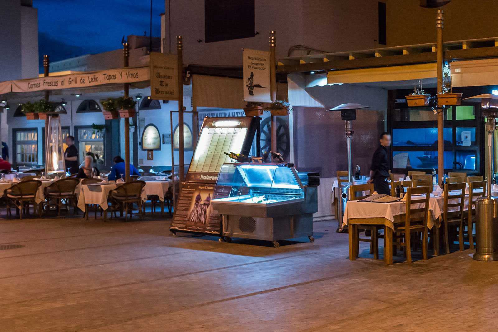 Bar-hopping in downtown Corralejo