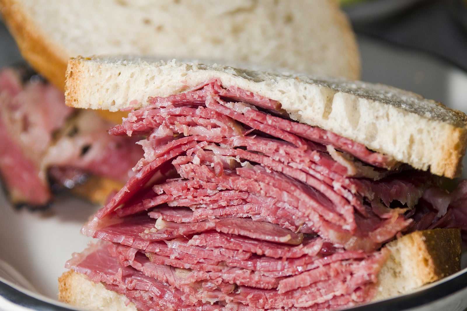 Smoked meat sandwiches