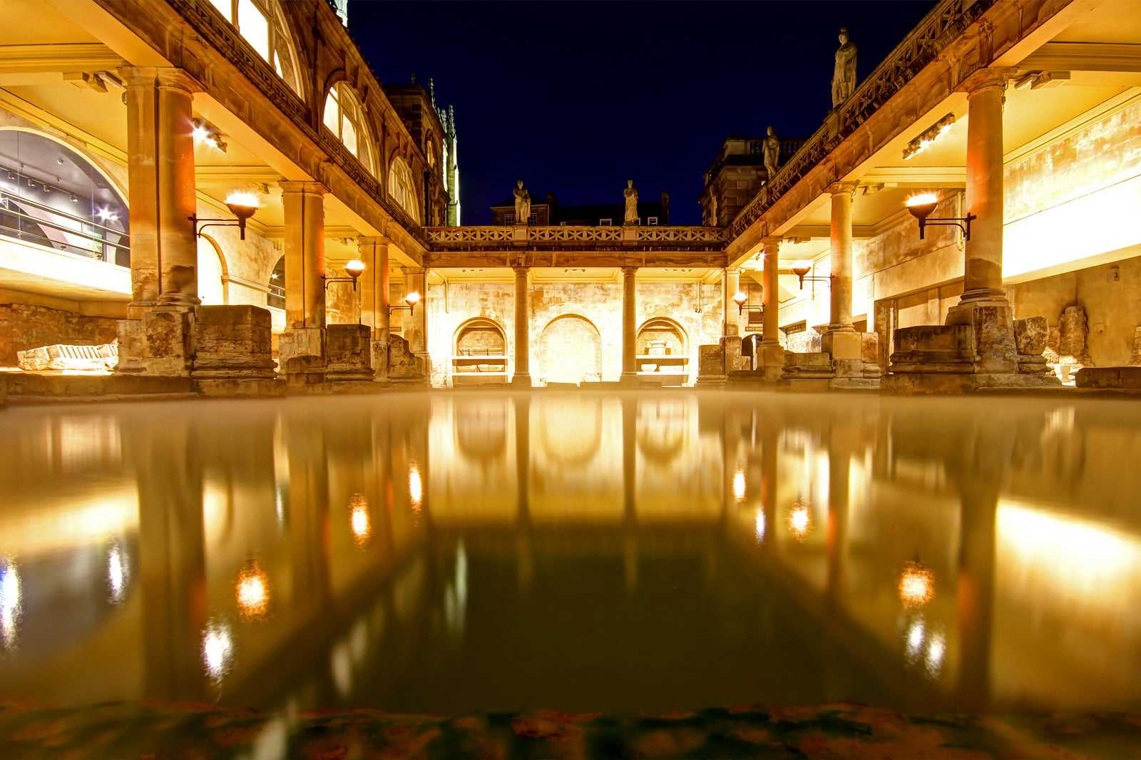 Tour the Roman Baths by torchlight