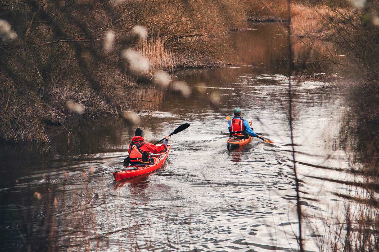 Canoeing or kayaking on Aarhus River (Aarhus Å)