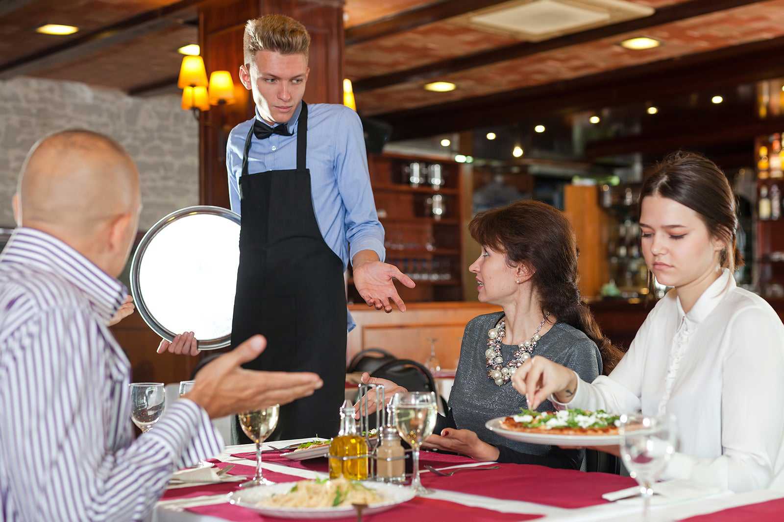Eating at a scammy restaurant