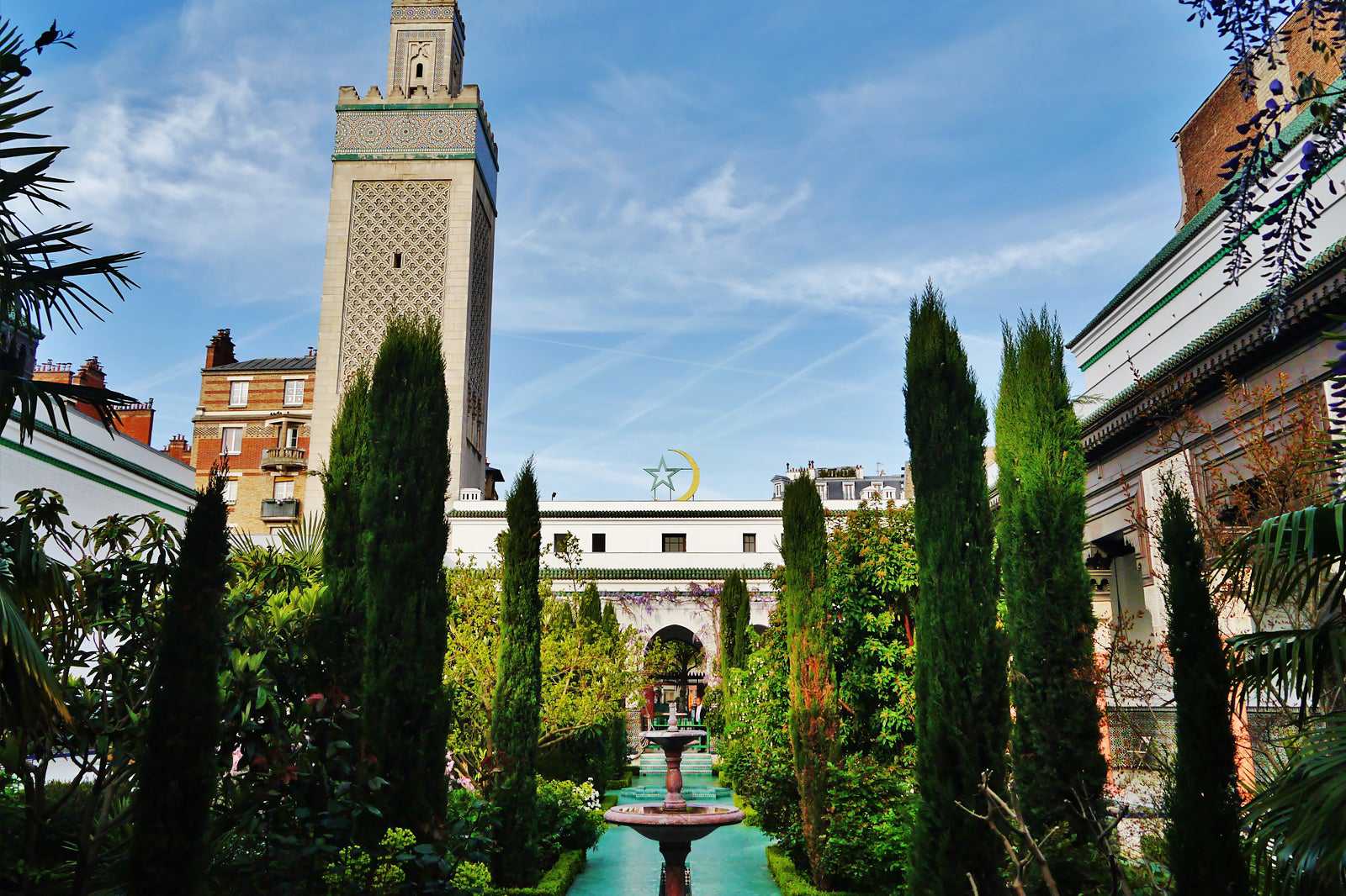 The Grande Mosquée de Paris gardens