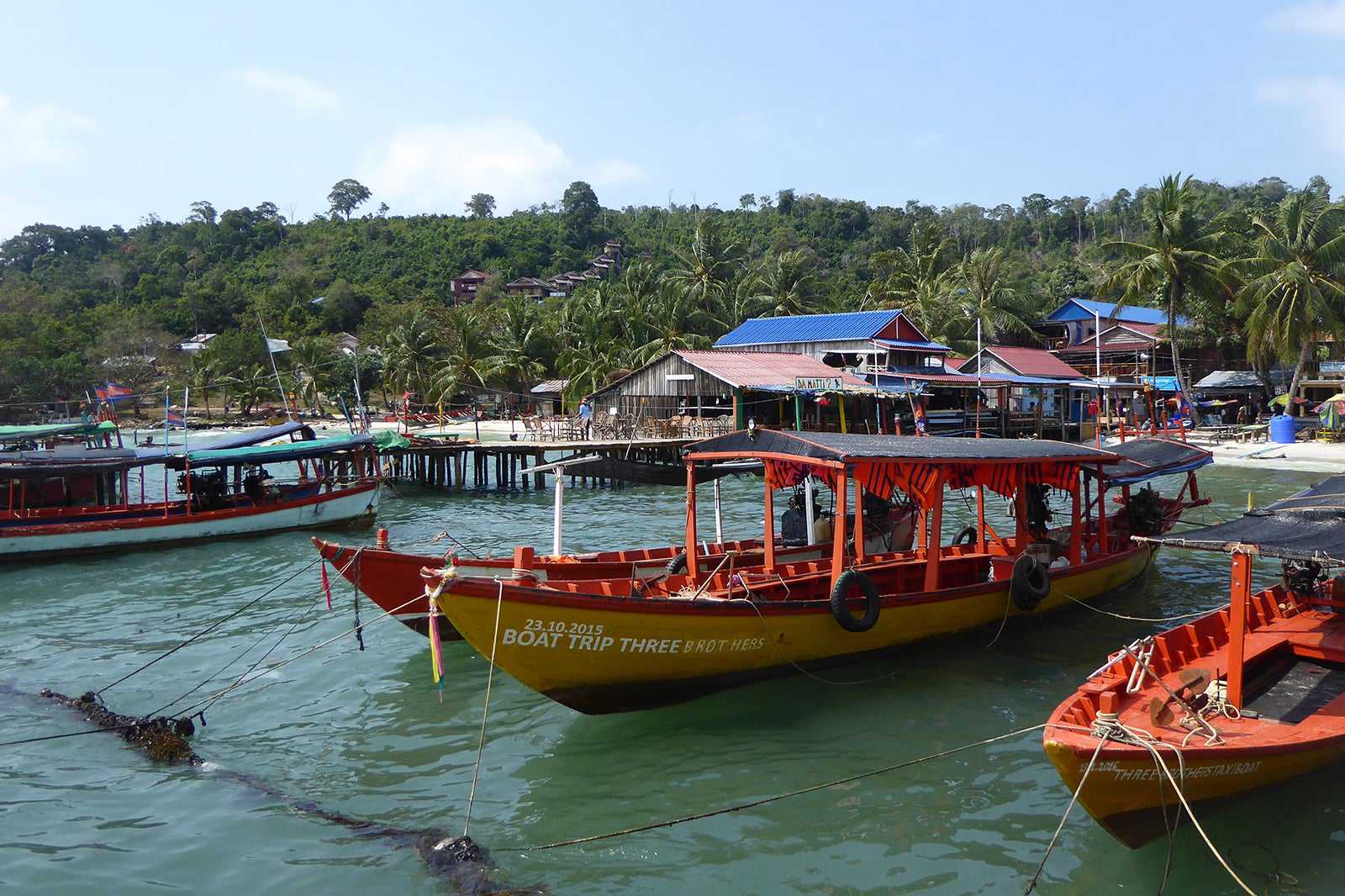 Boats around Koh Rong