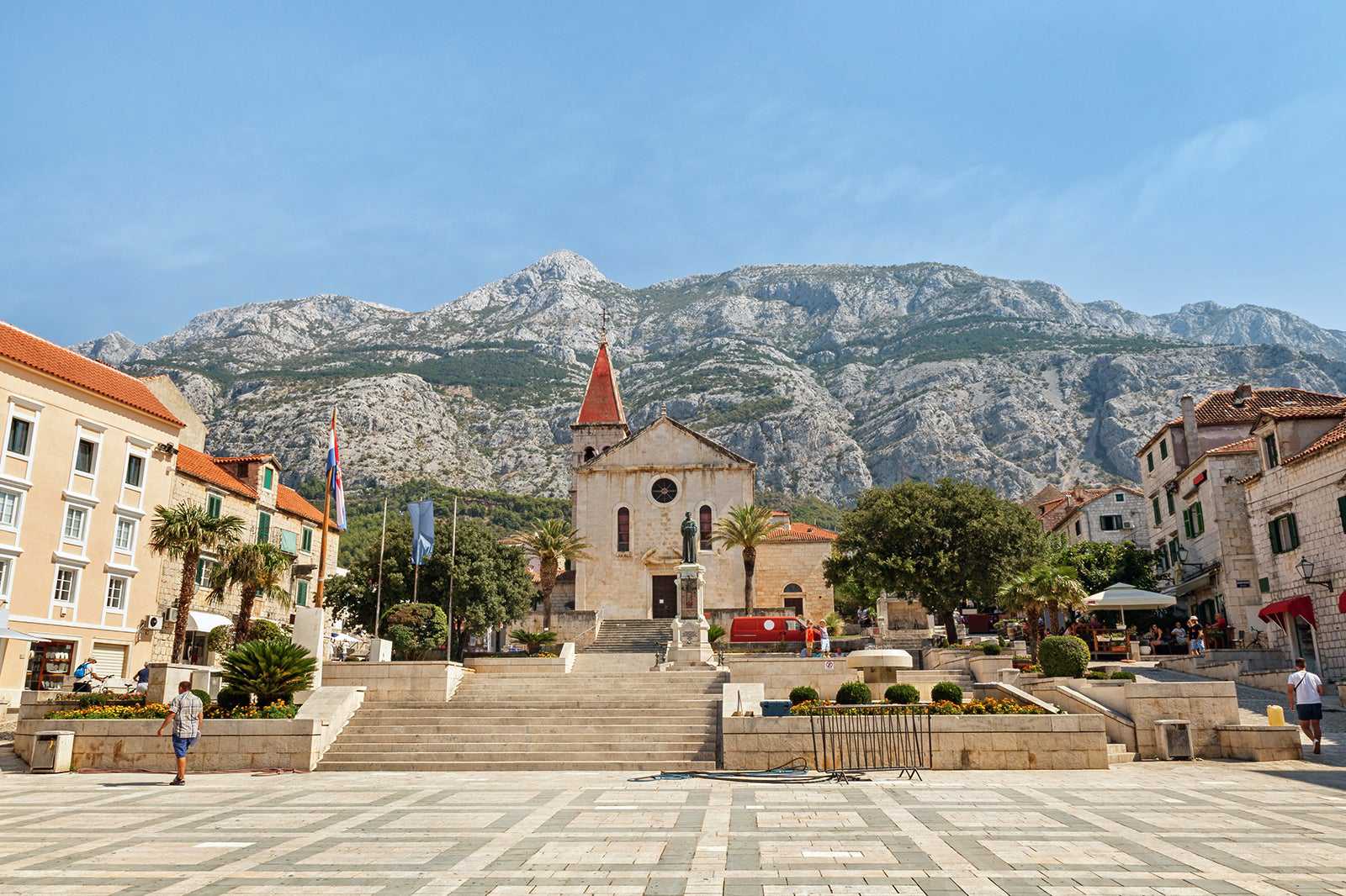 Makarska Old Town and Kacic Square