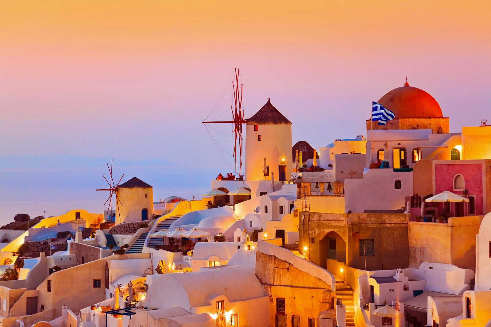 Sunsets in Santorini